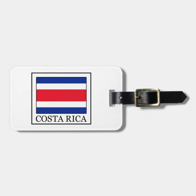 Costa Rica Gepäckanhänger (Vorderseite horizontal)