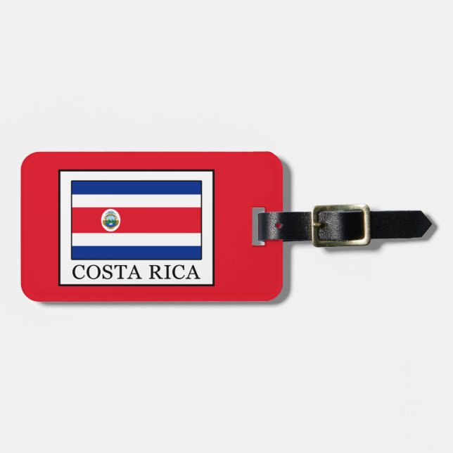 Costa Rica Gepäckanhänger (Vorderseite horizontal)