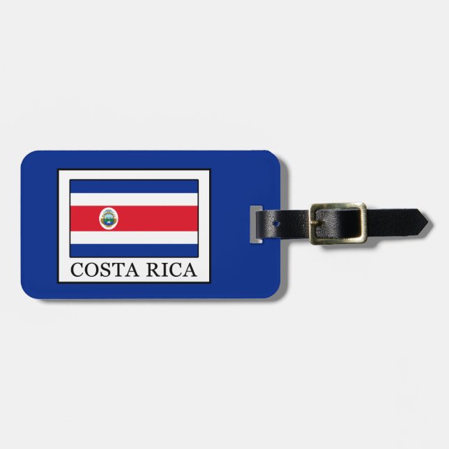 Costa Rica Gepäckanhänger (Vorderseite horizontal)