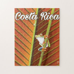 Costa Rica Giftfrosch Reiseplakat Puzzle