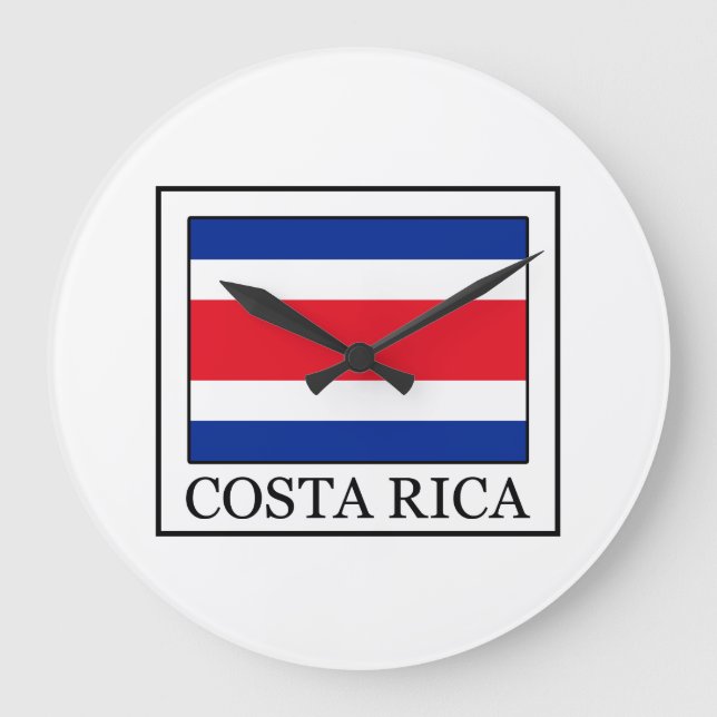 Costa Rica Große Wanduhr (Vorderseite)