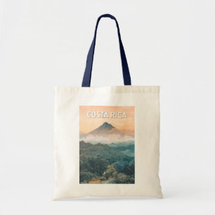 Costa Rica Illustration Reise Kunst Vintage Tragetasche