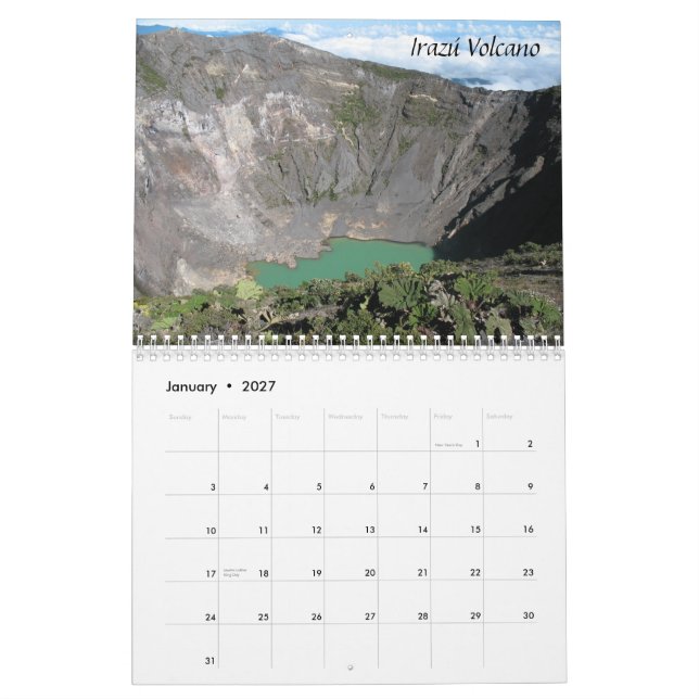 Costa Rica-Kalender Kalender (Jan 2027)