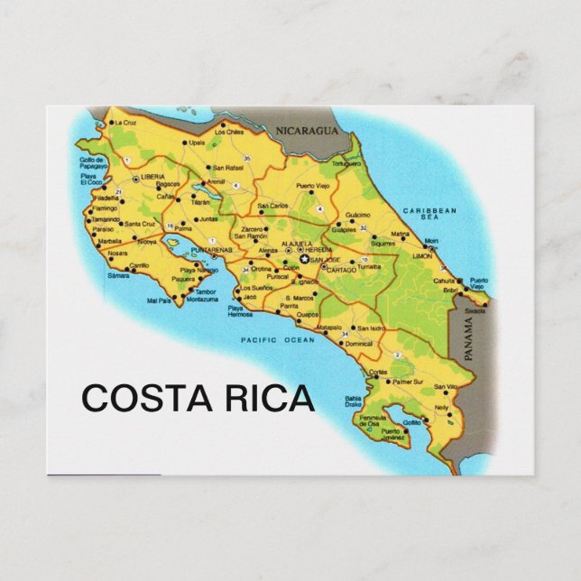 COSTA RICA Karte