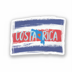 Costa Rica Karte Aufkleber
