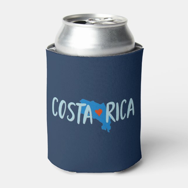 Costa Rica Karte Souvenir Dosenkühler (Kanne Vorderseite)