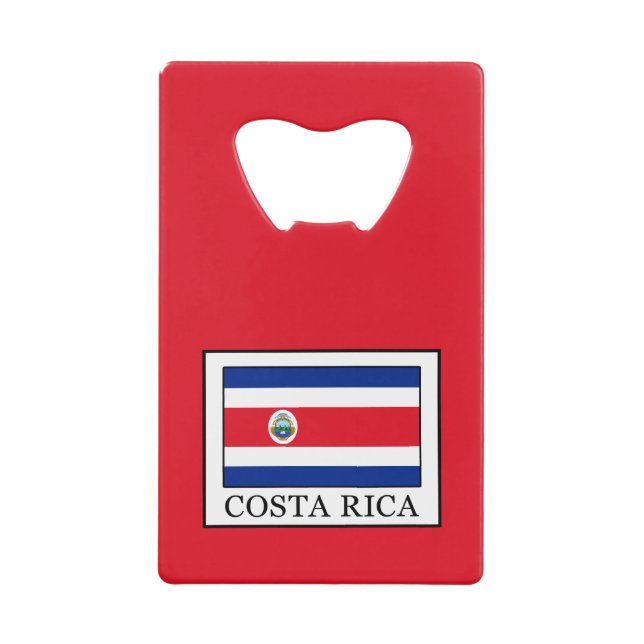 Costa Rica Kreditkarten Flaschenöffner (Vorderseite)