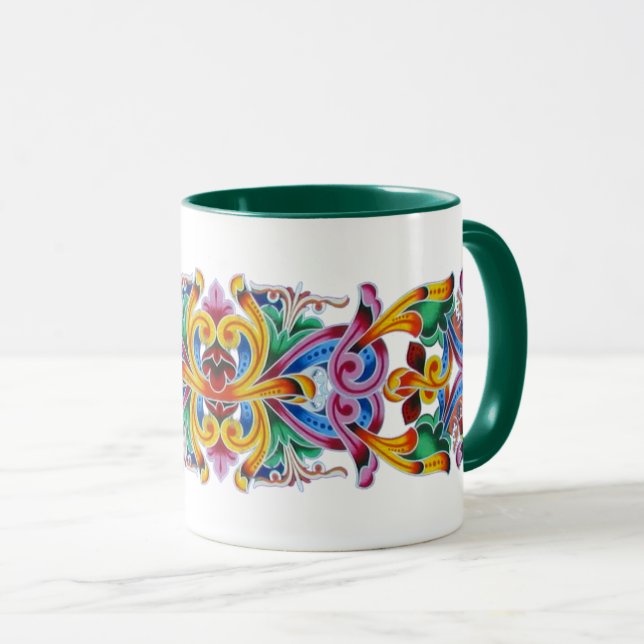Costa-Rica-Kunst Tasse (VorderseiteRechts)