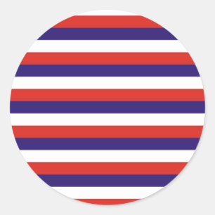 Costa Rica laos Flaggenstreifen Runder Aufkleber