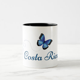 Costa Rica Morpho Schmetterlings-Tasse Zweifarbige Tasse