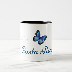 Costa Rica Morpho Schmetterlings-Tasse Zweifarbige Tasse