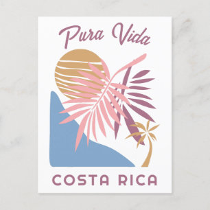 Costa Rica Motto Pura Vida Postkarte