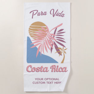 Costa Rica Motto Pura Vida Strandtuch
