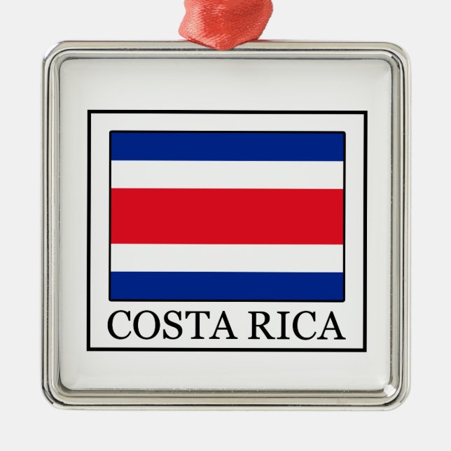 Costa Rica Ornament Aus Metall (Vorne)