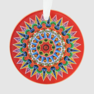 Costa Rica Oxcarwheel Acrylic Ornament