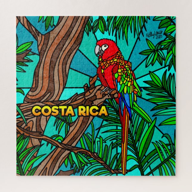 Costa Rica Parrot Jigsaw Puzzle (Vertikal)