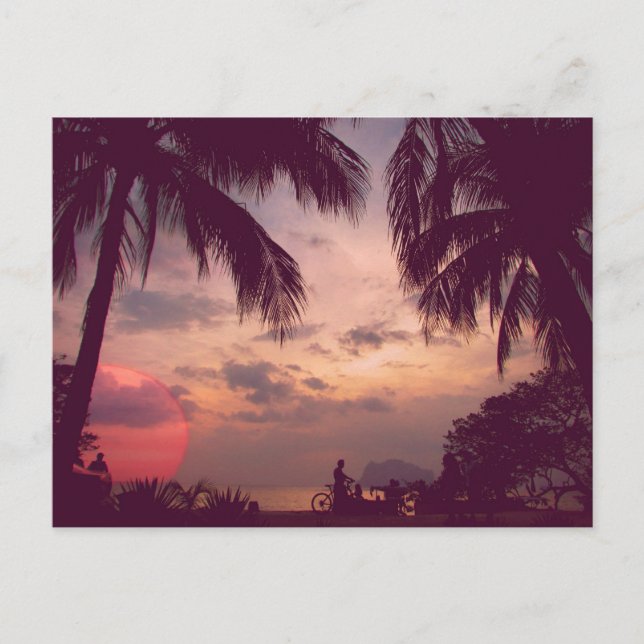 Costa Rica Playa Flamingo Paradise Found Postkarte (Vorderseite)