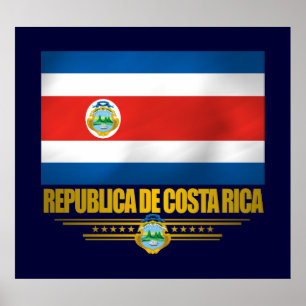 "Costa Rica Pride" Posters & Prints Poster