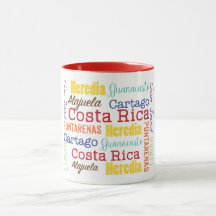 Costa Rica Provinz-Kaffee-Tasse