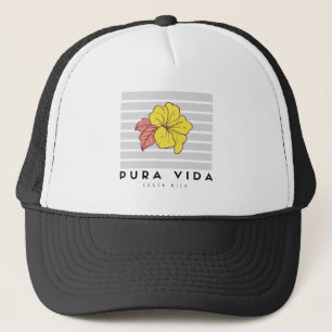 Costa Rica Pura Vida Hibiskus Frauen Truckerkappe