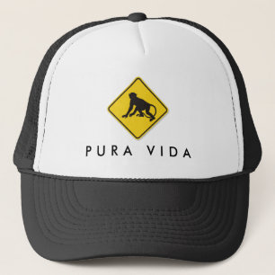 Costa Rica Pura Vida Monkey Crossing  Truckerkappe
