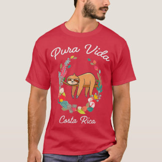 Costa Rica Pura Vida Sloth T-Shirt