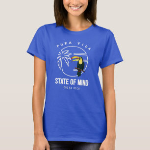 Costa Rica Pura Vida Staat von Mind Toucan  T-Shirt