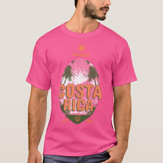 Costa Rica Pura Vida T-Shirt (Vorderseite)