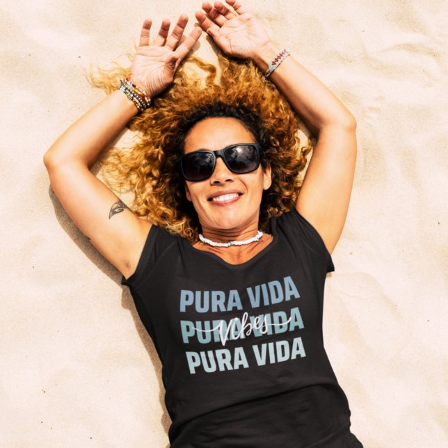 Costa Rica Pura Vida Vibes Souvenir T-Shirt (Von Creator hochgeladen)