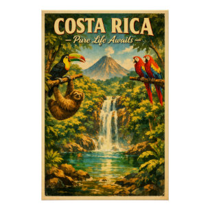 COSTA RICA – Pures Leben erwartet Sie Poster