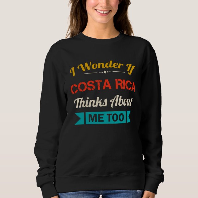Costa Rica    Quote Vintage Souvenir Sweatshirt (Vorderseite)