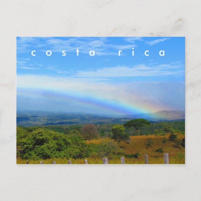 Costa Rica Rainbow Postcard Postkarte (Vorderseite)