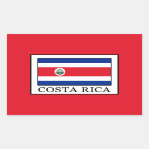 Costa Rica Rechteckiger Aufkleber