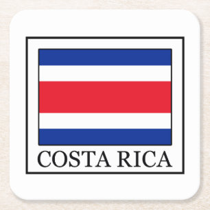 Costa Rica Rechteckiger Pappuntersetzer