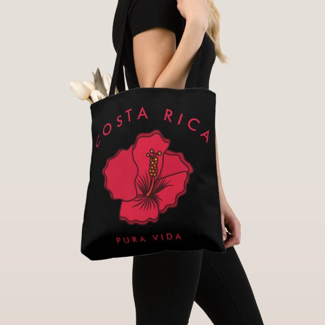 Costa Rica Red Hibisken Beach Tasche (Von Nahem)