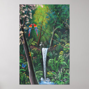 Costa Rica-Regenwald-Druck Poster