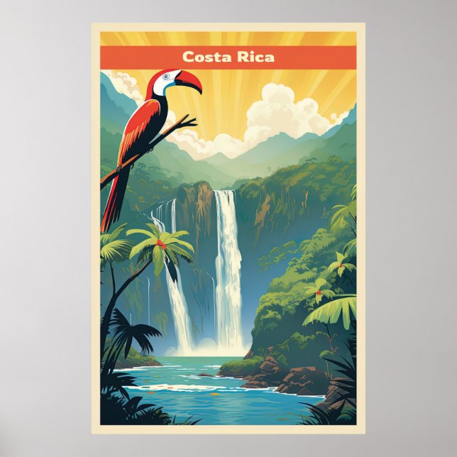 Costa Rica, Reisen Poster (Vorne)
