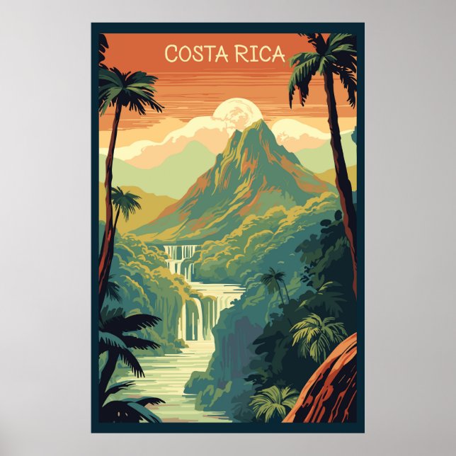 Costa Rica, Reisen Poster (Vorne)