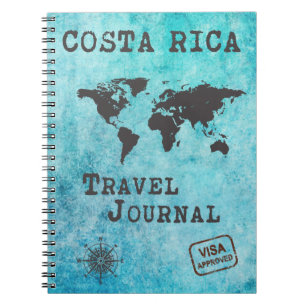 Costa Rica Reisezeitschrift Reiseplaner Notizblock