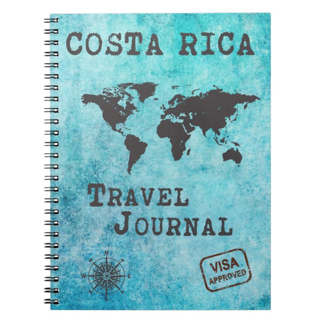 Costa Rica Reisezeitschrift Reiseplaner Notizblock (Vorderseite)