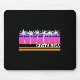 Costa Rica Retro-Stil Strandinsel Vintage-Sonnenun Mousepad
