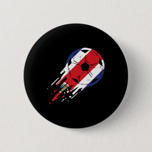 Costa Rica Rica Flagge Fußball Fan Männer Frauen Button