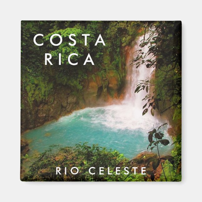 Costa Rica Rio Celeste Souvenir Magnet (Vorne)
