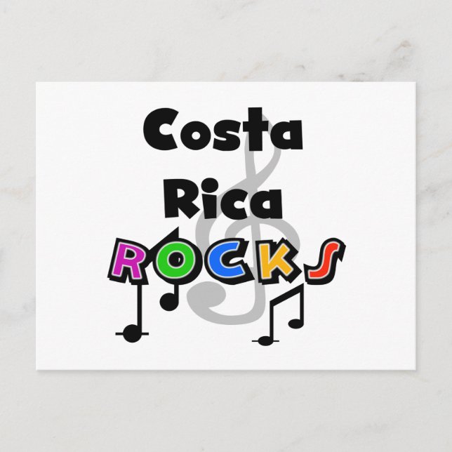 Costa Rica Rocks Postkarte (Vorderseite)