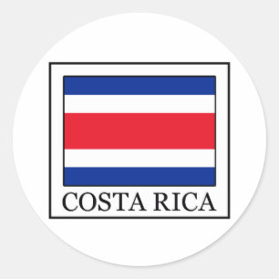 Costa Rica Runder Aufkleber