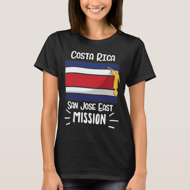 Costa Rica San Jose East Mormon LDS Mission Missio T-Shirt (Vorderseite)