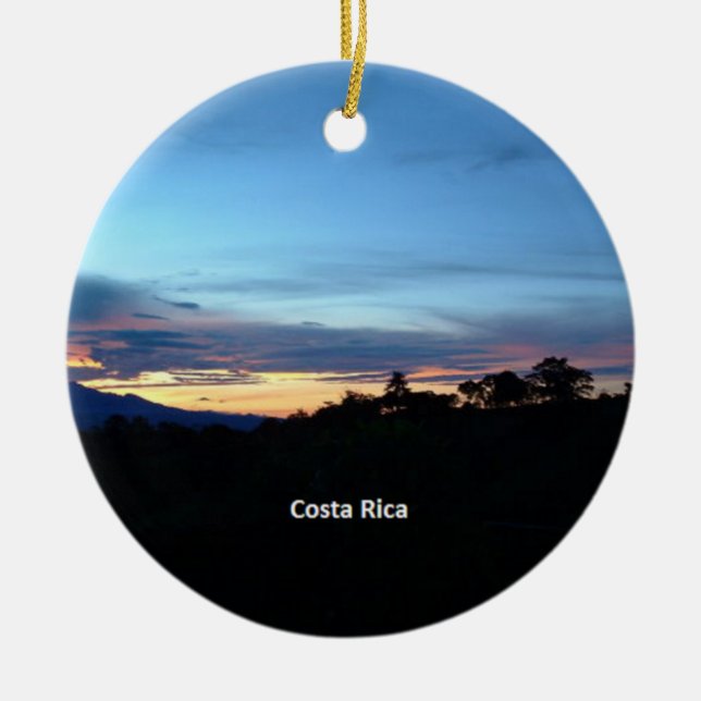 Costa Rica, Scenic Fotograph Keramik Ornament (Vorne)
