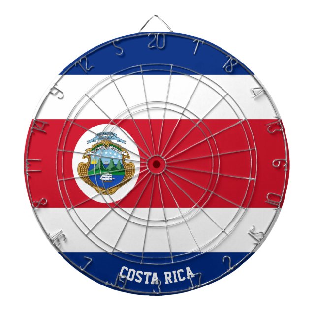 "Costa Rica schlägt!" Patriotic Dart Board Dartscheibe (vorne)