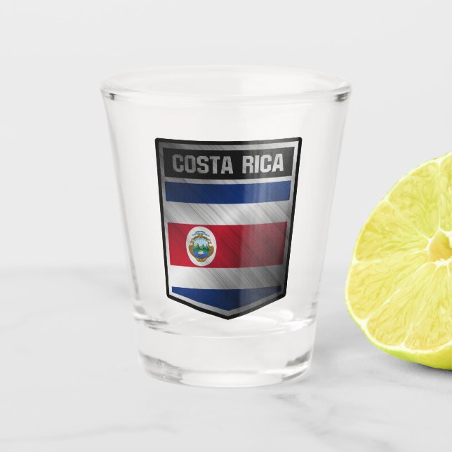 Costa Rica Schnapsglas (Vorderseite)