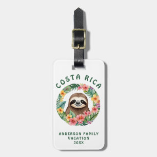 Costa Rica Sloth Gepäckanhänger